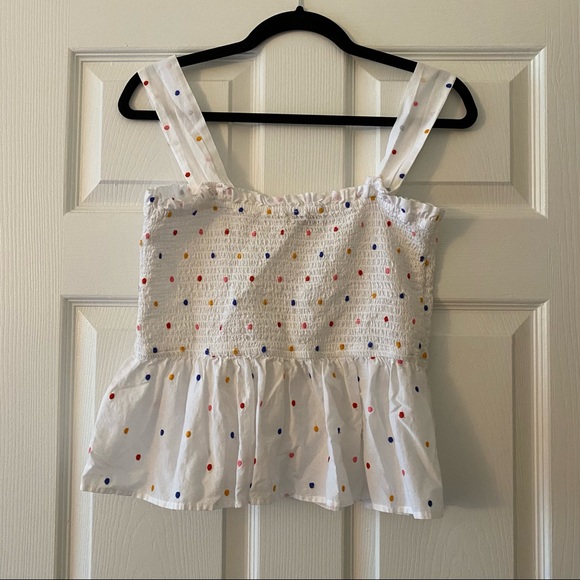 Polka dot peplum tank - Picture 2 of 4